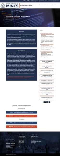 Screenshot cs.mines.edu