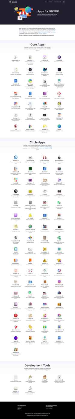 Снимак екрана apps.gnome.org