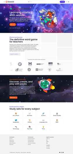 Снимак екрана knoword.com