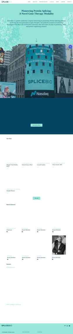Screenshot splice.bio