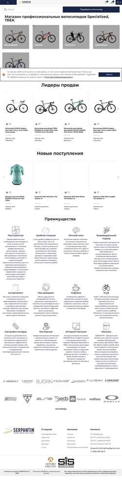 Captura de pantalla serpantin-shop.ru