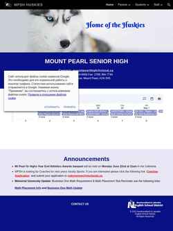 Screenshot mpsh.nlesd.ca