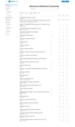 Zrzut ekranu community.nethserver.org
