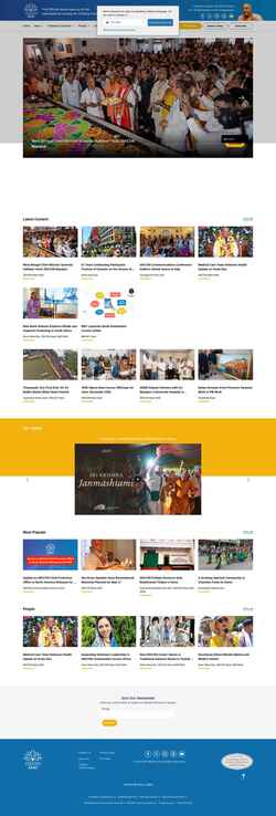 Skærmbillede iskconnews.org