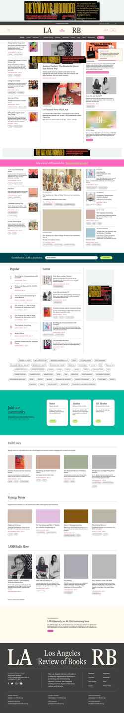 Capture d'écran lareviewofbooks.org