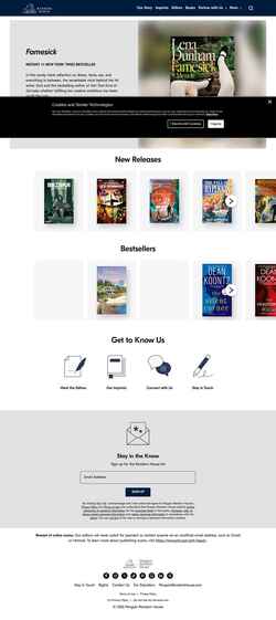 Zrzut ekranu randomhousebooks.com