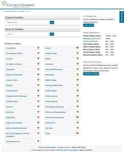 Captura de pantalla researchguides.cpcc.edu