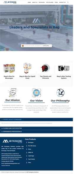 Snímek obrazovky ampackagingsolutions.com