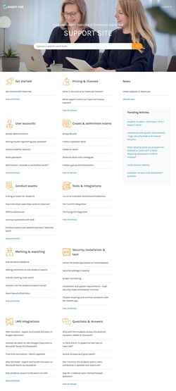 Скриншот support.exam.net