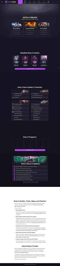 Снимак екрана dota2freaks.com