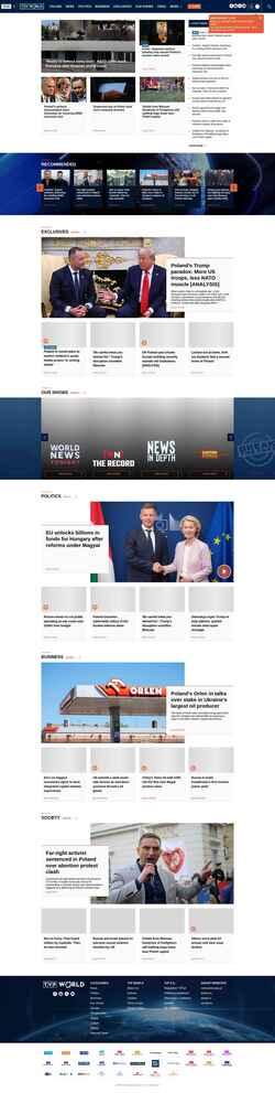 Screenshot tvpworld.com