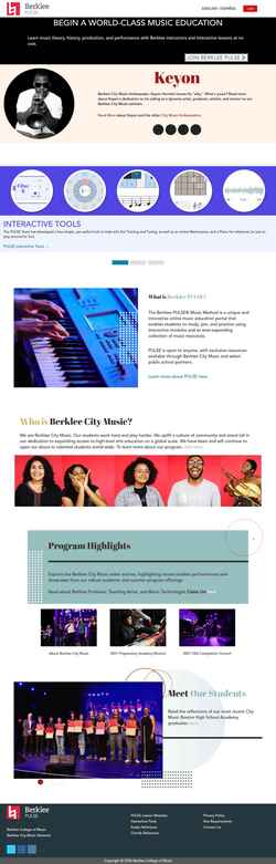 Ekran görüntüsü pulse.berklee.edu