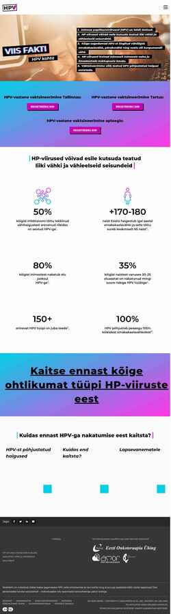 Скриншот hpv-info.ee