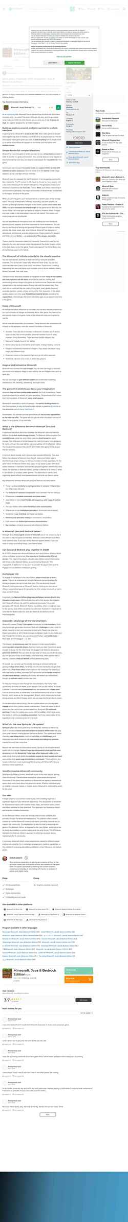 Captura de pantalla minecraft.en.softonic.com