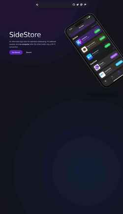 Snimka zaslona sidestore.io
