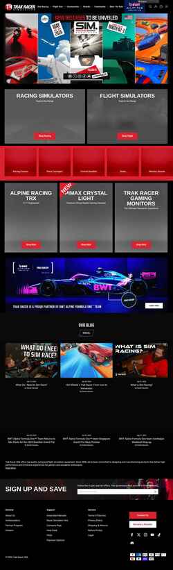 Schermafbeelding trakracer.com
