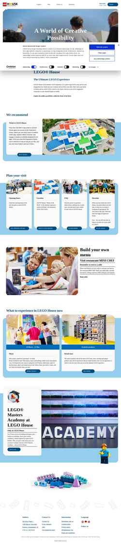 Screenshot legohouse.com