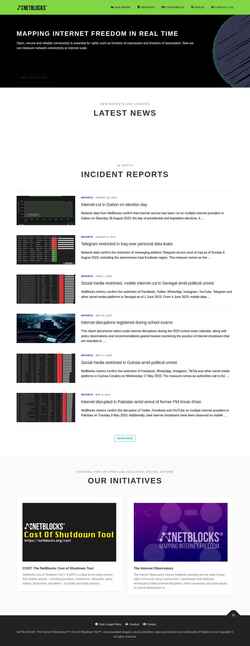 Screenshot netblocks.org