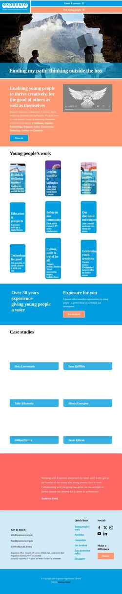 Снимак екрана exposure.org.uk