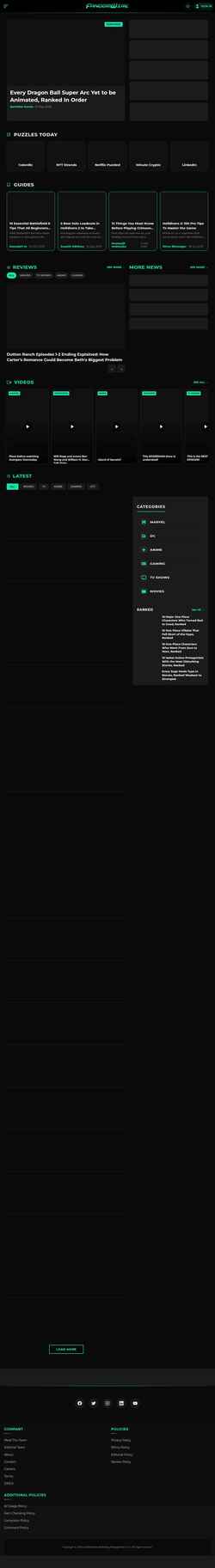 Captura de pantalla fandomwire.com