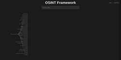 Screenshot osintframework.com