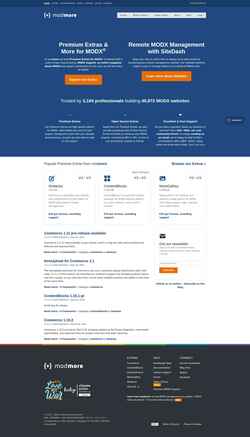 Screenshot modmore.com