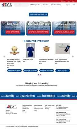 Skærmbillede shop.dar.org