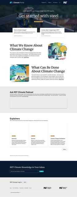Captură de ecran climate.mit.edu