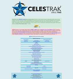 Snímek obrazovky celestrak.org