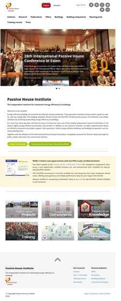 Captura de pantalla passivehouse.com