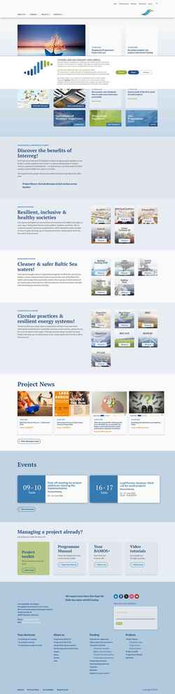 Posnetek zaslona interreg-baltic.eu