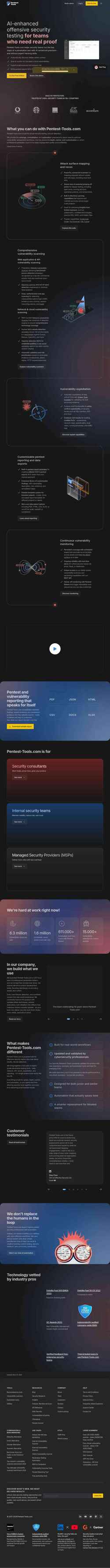 Снимак екрана pentest-tools.com