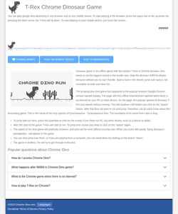Скриншот chrome-dino.com