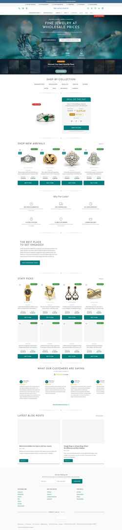 Snímek obrazovky thecastlejewelry.com