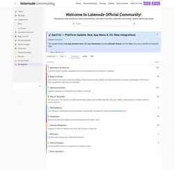 Στιγμιότυπο οθόνης community.latenode.com