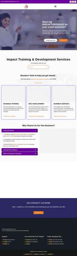 Скриншот impacttrainingservices.com