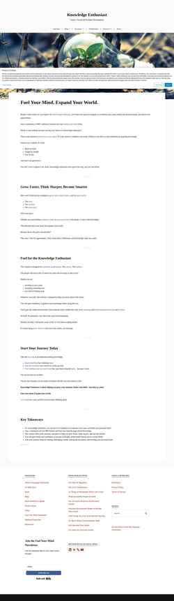 Skjermdump knowledgeenthusiast.com