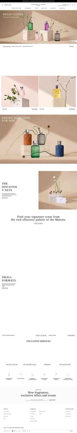 Zrzut ekranu parfums-de-marly.com