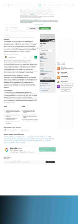 Captura de pantalla google.en.softonic.com