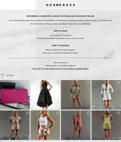Screenshot herdress.com.au