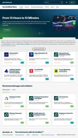 Zrzut ekranu store.servicenow.com