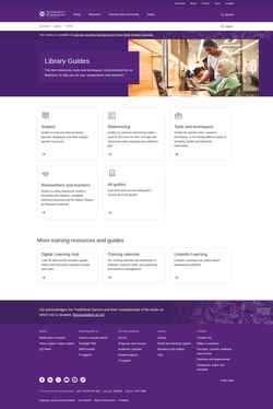 Skærmbillede guides.library.uq.edu.au
