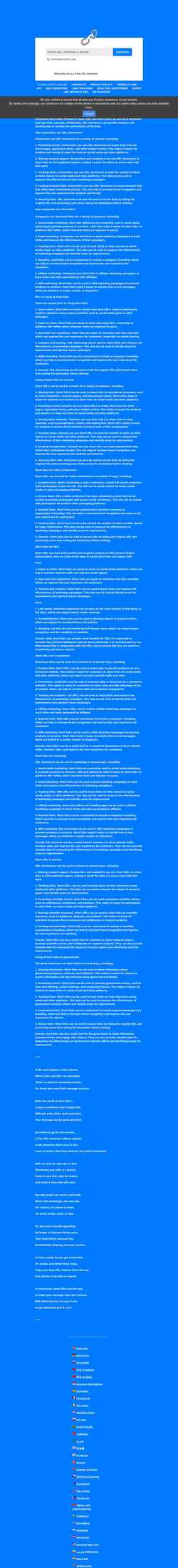 Captura de pantalla short-link.me