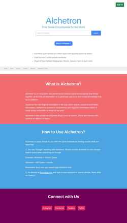 Скриншот alchetron.com