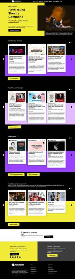 Скриншот howlround.com