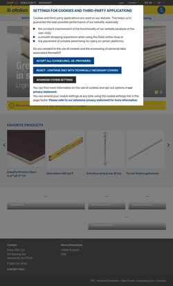Captura de tela shop.doka.com