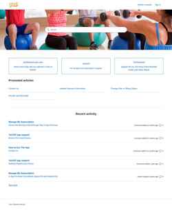 Snímek obrazovky help.yesfitnessmusic.com