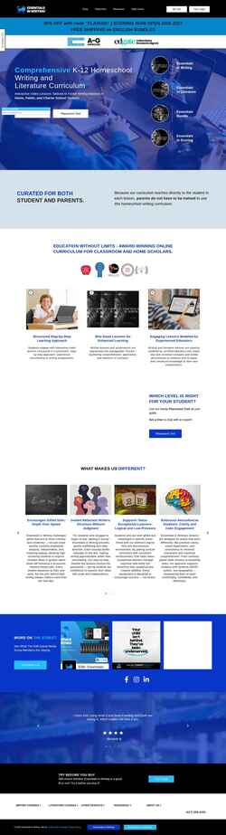 Снимак екрана essentialsinwriting.com