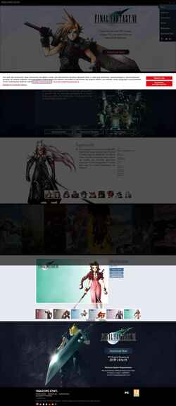 Posnetek zaslona finalfantasyviipc.square-enix-games.com
