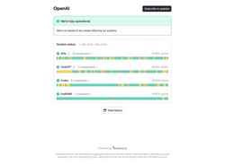 Ekraanipilt status.openai.com